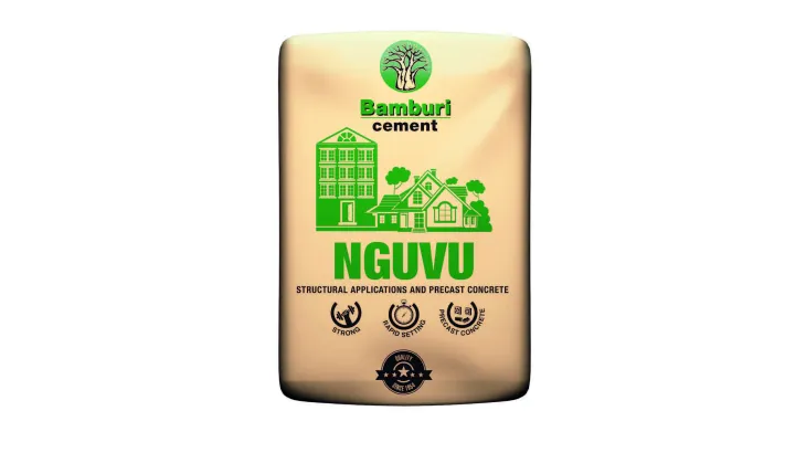 Bamburi Cement, KES 720 per bag — 50kg bag · Trusted brand